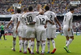 Madrido "Real" futbolininkai La Korunjoje sukūrė įvarčių šou, "Atletico" prarado taškus (VIDEO)