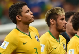 Brazilijos rinktinėje kapitono raištį praradęs T.Silva: jaučiuosi įskaudintas