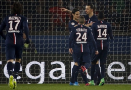 PSG pergalė prieš "Lorient" pažymėta Ibros hat-tricku (VIDEO)