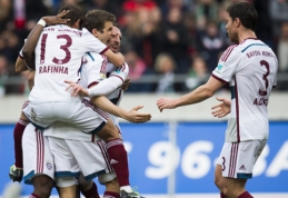 "Bayern" šventė eilinę pergalę, svarbius taškus prarado "Borussia" ir "Wolfsburg" (VIDEO)
