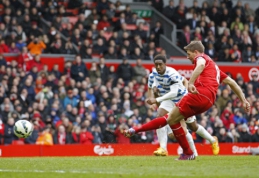 S.Gerrardo įvartis nulėmė "Liverpool" pergalę, "Man Utd" nusileido "West Brom" ekipai (VIDEO)
