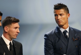 C. Ronaldo neabejoja: L. Messi laimės šių metų "Auksinį kamuolį"