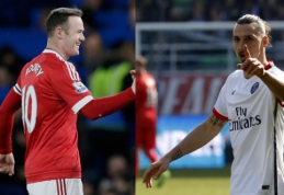 W. Rooney prieš Z. Ibrahimovičių: ar švedas galėtų įsitvirtinti "Man Utd" ekipoje?