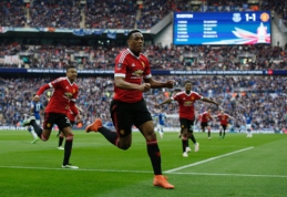 A. Martialio įvartis rungtynių pabaigoje išvedė "Man Utd" į FA taurės finalą (VIDEO)