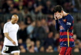 "Barcelona" fanai mėtė kandžias replikas L.Messi (VIDEO)