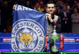 "Leicester" pergale džiaugėsi ir pasaulio snukerio čempionas