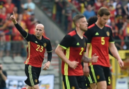 "EURO 2016" pasiruošimas: belgai po atkaklios kovos palaužė norvegus, švedai sutriuškino Velsą (VIDEO)