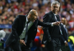 C. Ancelotti prieš būsimą akistatą su Z. Zidane'u: niekada neabejojau, kad jis taps "Real" treneriu