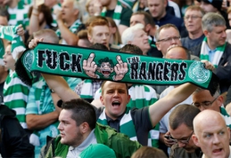 Glazgo derbio metu - "Celtic" fanų akibrokštas (FOTO)