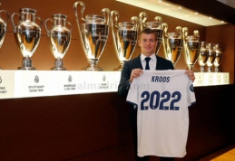 Naują sutartį pasirašęs T. Kroosas karjerą tikisi užbaigti Madride