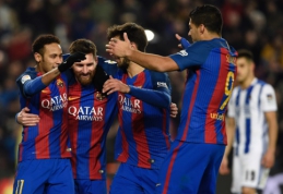 "Barcelona" be didesnio vargo žengė į Karaliaus taurės pusfinalį