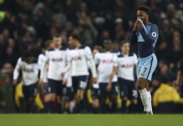 Dviejų įvarčių persvarą iššvaistęs "Man City" sužaidė lygiosiomis su "Tottenham" (VIDEO)