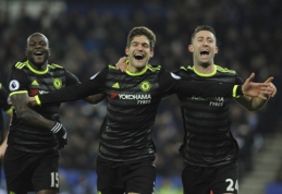"Chelsea" neturėjo sunkumų su "Leicester", "Arsenal" sutriuškino "Swansea" (VIDEO)