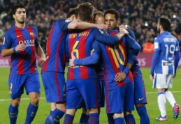 L. Messi 11 m. baudinys mačo pabaigoje nulėmė pergalę prieš lygos autsaiderius (VIDEO)