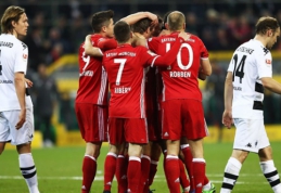 "Bayern" Vokietijoje turėjo sunkumų su "Gladbach" ekipa (VIDEO)