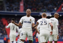 K.Mbappe dar kartą atvedė "Monaco" į pergalę, PSG įveikė "Lyon" (VIDEO)