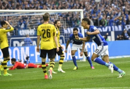 Principinė dvikova tarp "Borussia" ir "Schalke" baigėsi lygiosiomis, R. Lewandowskis pasižymėjo "hat-tricku" (VIDEO)