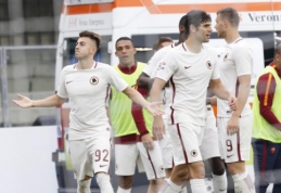 Oponentų pergalės: "Roma" prie "Juventus" priartėjo iki vieno taško, "Napoli" - iki dviejų (VIDEO)