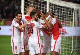 "Monaco" peržengė 100 įvarčių ribą, bet PSG užsitikrinti "Ligue 1" titulo dar neleido (VIDEO)