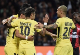 "Monaco" įvarčių mašiną į priekį vedė hat-tricką pelnęs R. Falcao, Neymaro debiutas pažymėtas įvarčiu (VIDEO)