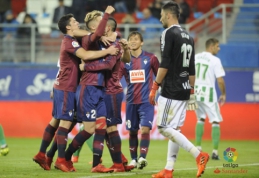 "La Liga": "Eibar" namuose pažemino "Real Betis" vienuolikę