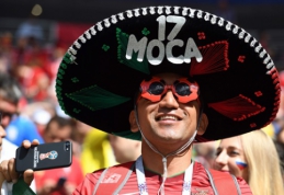 Puikų Meksikos rinktinės startą gali sugadinti bausmių neišvengiantys fanai