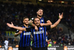 "Inter" braunasi atgal tarp lyderių: po atkaklios kovos palaužė "Fiorentina"