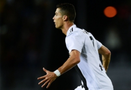"Juventus" ekipai pergalę nukalęs C. Ronaldo: "Reikės pažiūrėti įvarčio kartojimą"
