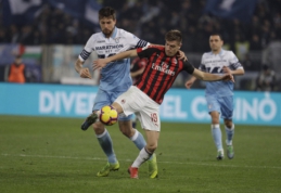 "Coppa Italia" pusfinalis: Pirmosios "Lazio" ir "AC Milan" rungtynės baigėsi be įvarčių
