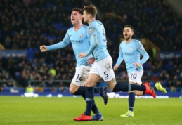 "Man City" įveikė "Everton" ir susilygino taškais su "Liverpool"