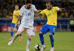 Į L. Messi pareiškimus sureagavęs D. Alvesas: "Jis padarė klaidą taip kalbėdamas"