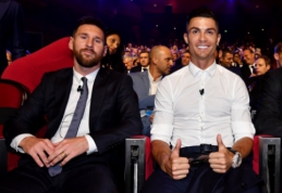 C.Ronaldo: norėčiau papietauti su L.Messi