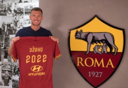 Su "Inter" sietas E. Džeko pasirašė naują sutartį "Roma" klube