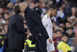 Z. Zidane'as apie E. Hazardo traumą: "Tai didžiulė netektis, ypač prieš gruodį laukiantį tvarkaraštį"