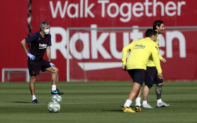 Q. Setienas – apie L. Messi galimybes žaisti prieš „Mallorca“ ir L. Suarezo būklę