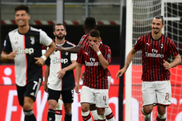 Italijos grandų dvikovoje: trys „AC Milan“ įvarčiai per penkias minutes