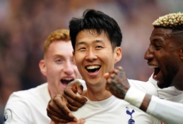 Fantastiško Sono vedini „Tottenham“ futbolininkai įveikė „Leicester“