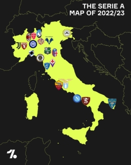 Kaip šalyje išsidėstę būsimo „Serie A“ sezono klubai