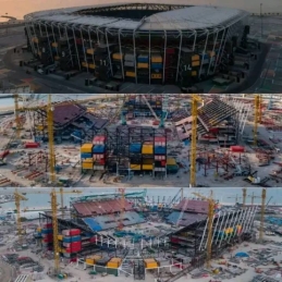 Katare jau išmontuota „Stadium 974“ arena