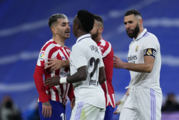 Madrido „Real“ derbyje nepalaužė mažumoje likusių „Atletico“ futbolininkų