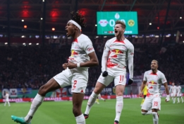 „Leipzig“ išmetė bejėgius „Borussia“ futbolininkus iš Vokietijos taurės