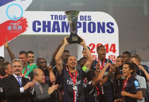 Z.Ibrahimovičiaus vedamas PSG klubas triumfavo Prancūzijos Supertaurėje (VIDEO)