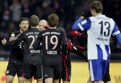 "Bayern" Vokietijos pirmenybėse turėjo vargo su "Hertha" ekipa (VIDEO)