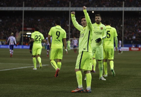Rezultatyviose rungtynėse "Barca" palaužė "Atletico" ir pateko į Karaliaus taurės pusfinalį (VIDEO)
