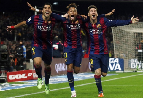 Edmilsonas: šis "Barcelona" puolimo trio yra geriausias klubo istorijoje
