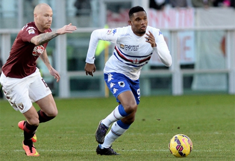 Naujokui S.Eto'o gresia atleidimas iš "Sampdoria" klubo