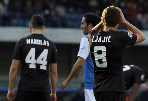 "Roma" neįveikė "Chievo", "Napoli" ir "Inter" mače - rezultatyvios lygiosios (VIDEO)