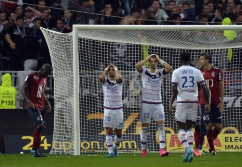 Ligue 1: "Lyon" prarado taškus, o "Saint-Etienne" įveikė "Montpellier" (VIDEO)