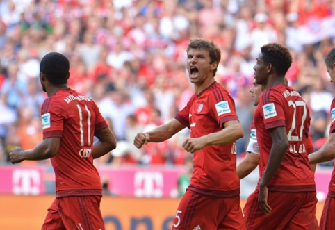 "Bayern" ir "Borussia" Vokietijoje toliau žygiuoja be pralaimėjimų (VIDEO)