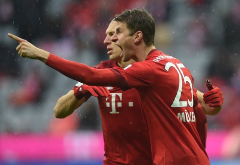 T. Mullerio dublis padėjo "Bayern" ekipai nukauti "Darmstadt" (VIDEO)